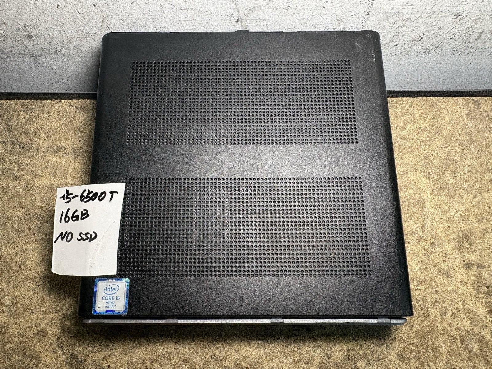 HP 600 G3 mini i5-6500T 16GB RAM NO SSD W/NO Power Adapter *Cosmetic