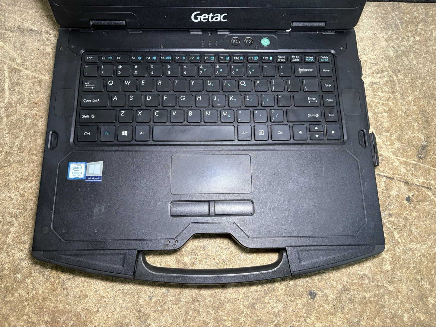 GETAC S410 G2 14'' Laptop 1.60GHz, Core i5-8250U, 16GB RAM, No SSD, No OS