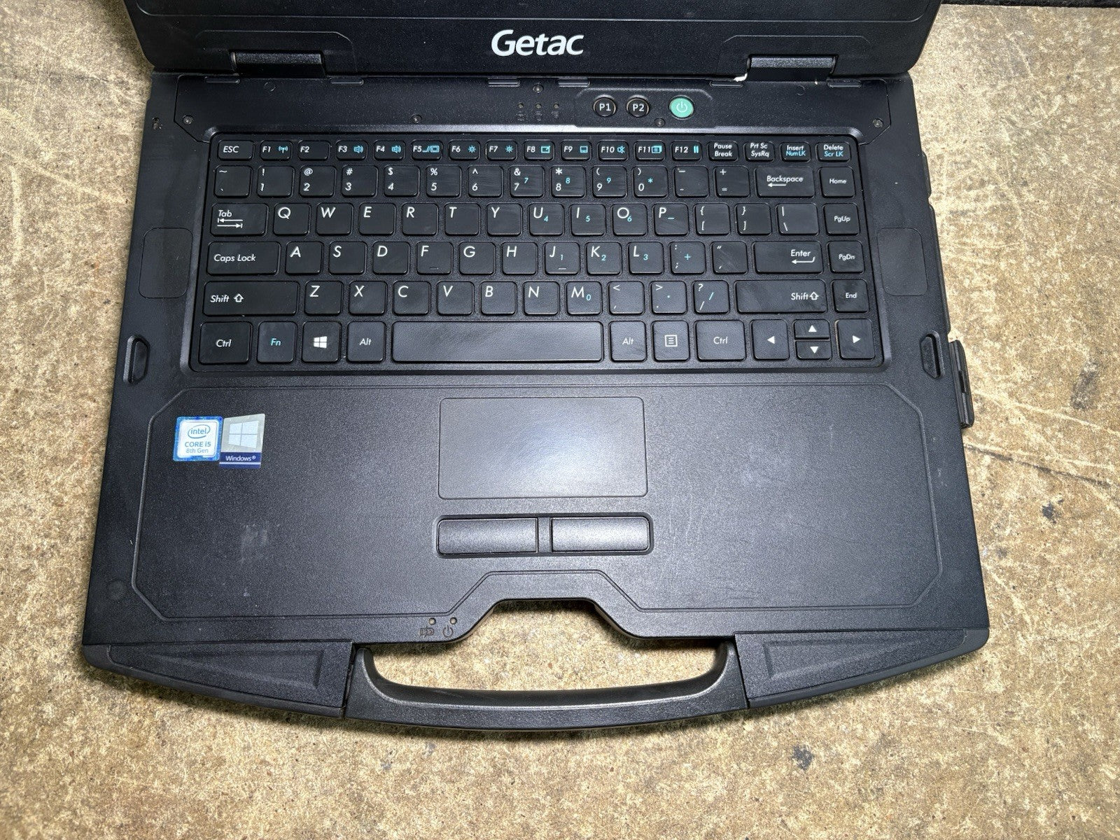 GETAC S410 G2 14'' Laptop 1.60GHz, Core i5-8250U, 16GB RAM, No SSD, No OS