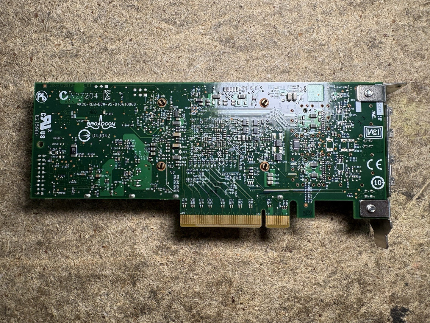 Lot 9 Dell 0Y40PH Broadcom 10GB SFP+ DUAL PORT Adapter PCI-E Network Card