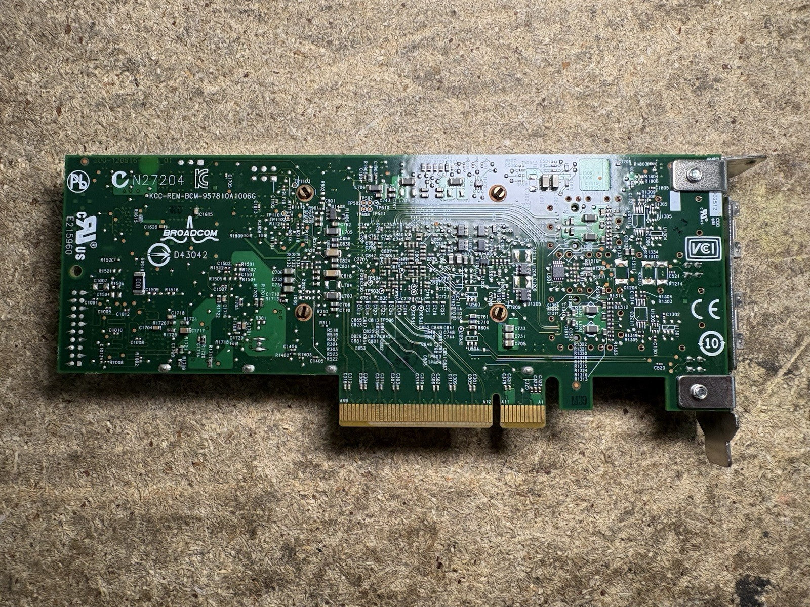 Lot 9 Dell 0Y40PH Broadcom 10GB SFP+ DUAL PORT Adapter PCI-E Network Card