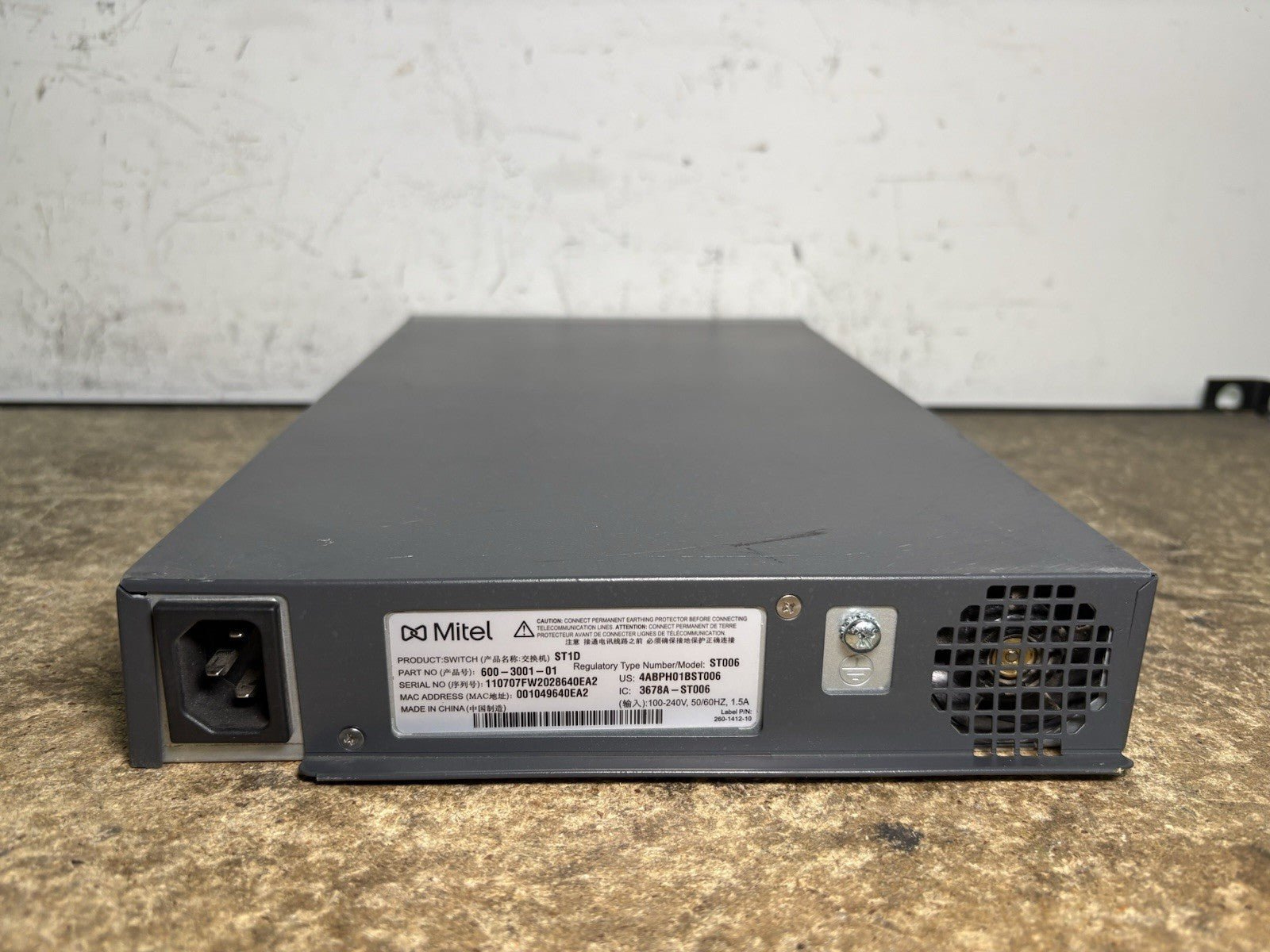 Mitel ShoreTel ST1D IP Phone Switching T1/E1 Voice Switch PBX Module 600-3001-01