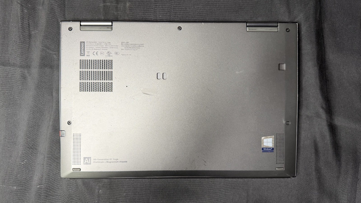 Lenovo ThinkPad X1 yoga gen 4, i5-8265U 16GB RAM 512GB SSD WIN 10 *READ*