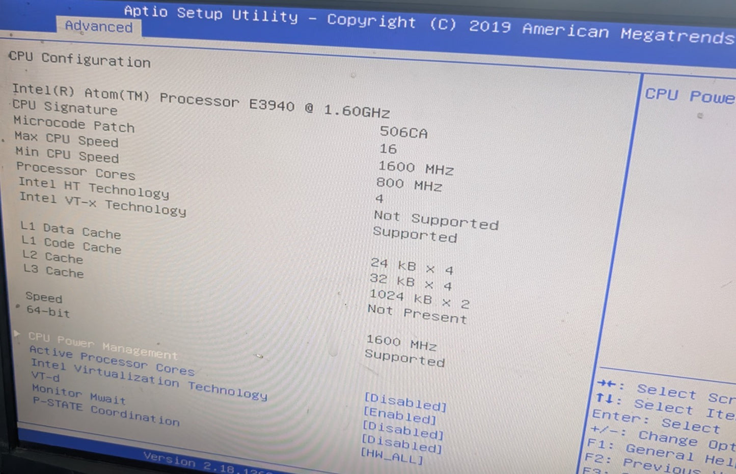 SuperMicro Server Intel Atom E3940 @ 1.6GHz 4GB RAM NO HD