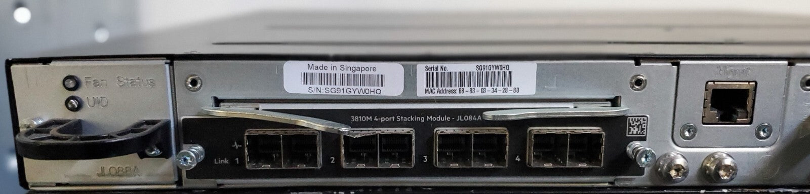 Aruba / Hewlett Packard HP JL073A 3810m 24G Switch /w 2x Power and JL084A *READ*