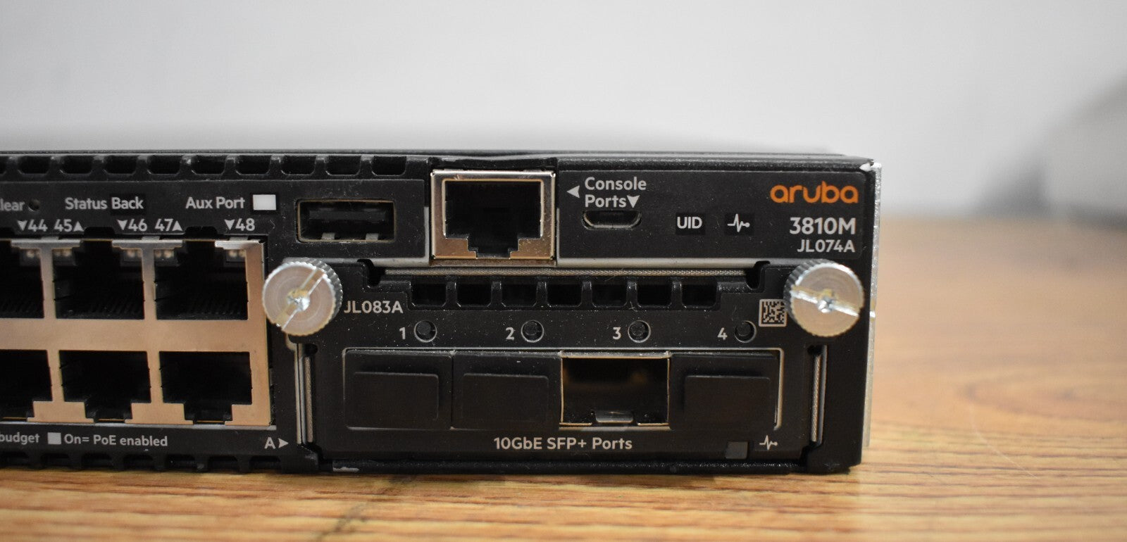 HP Aruba 3810M JL074A 48-Port PoE+ Managed Switch *Tested* w/ JL083A single PSU