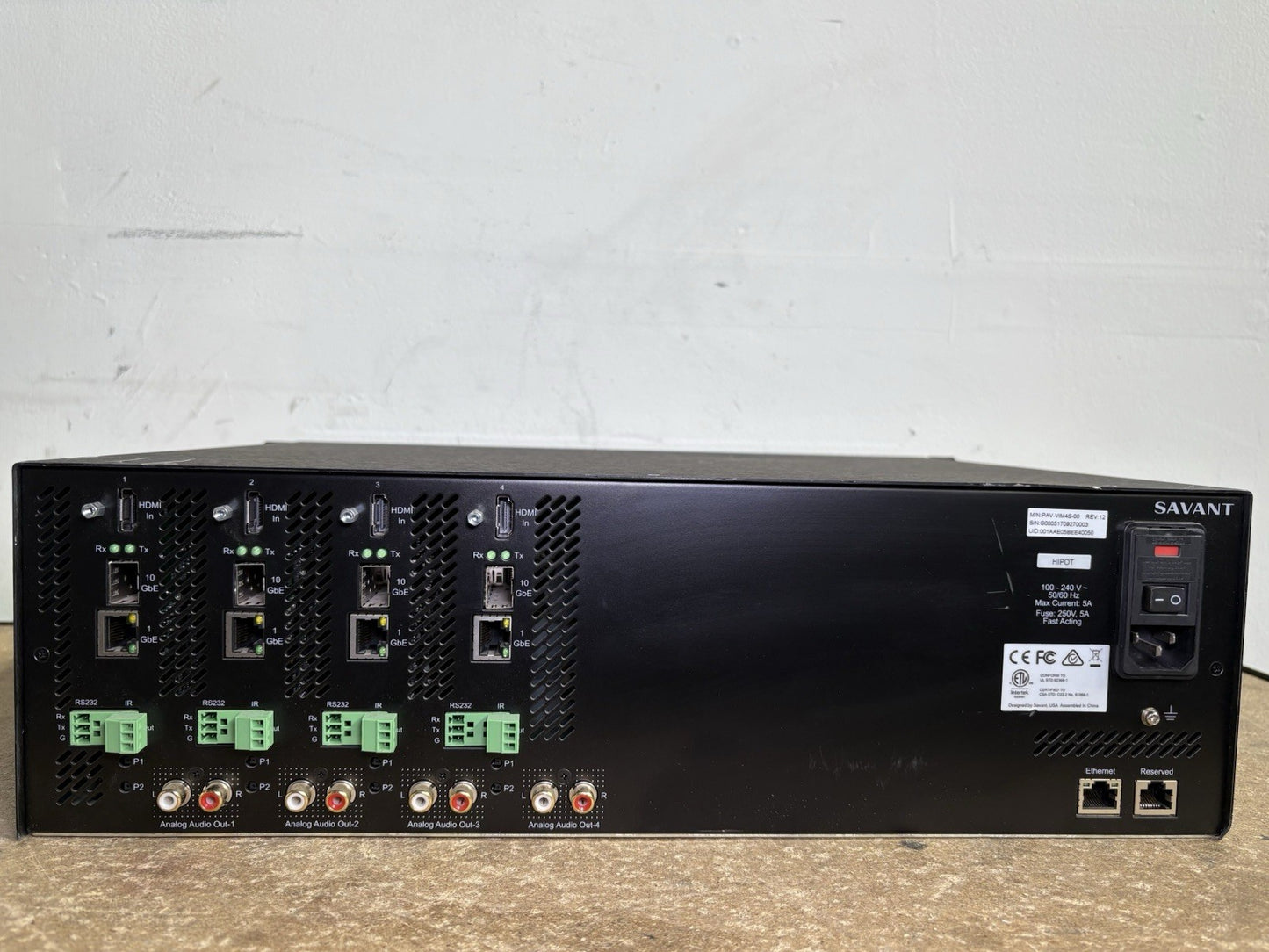 Savant PAVVIM4S-00 Controller