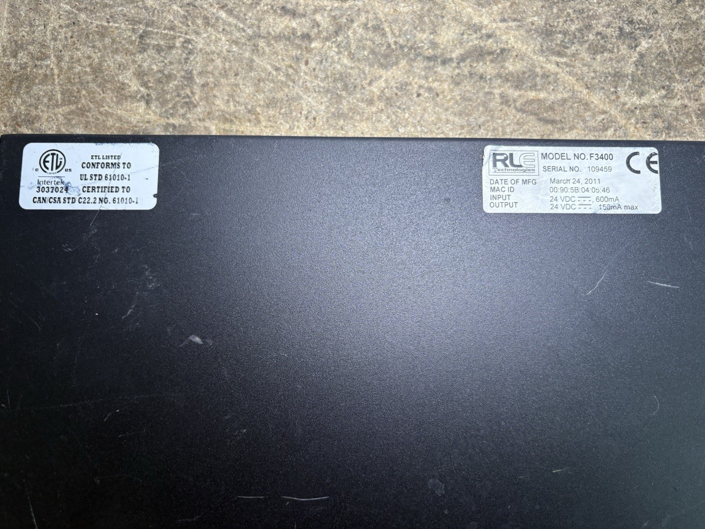 Server Room Monitoring RLE Technologies F3400