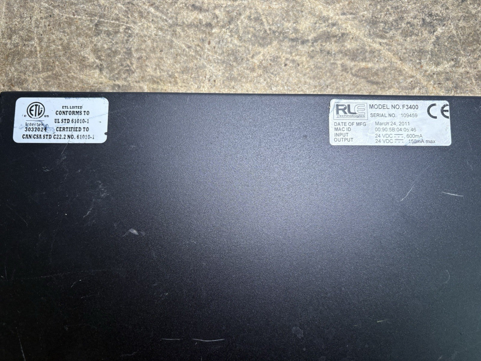 Server Room Monitoring RLE Technologies F3400
