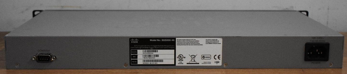 Cisco SG500X-48P 48-Port Gigabyte Ethernet Switch-Fully Tested-*30 day warranty*