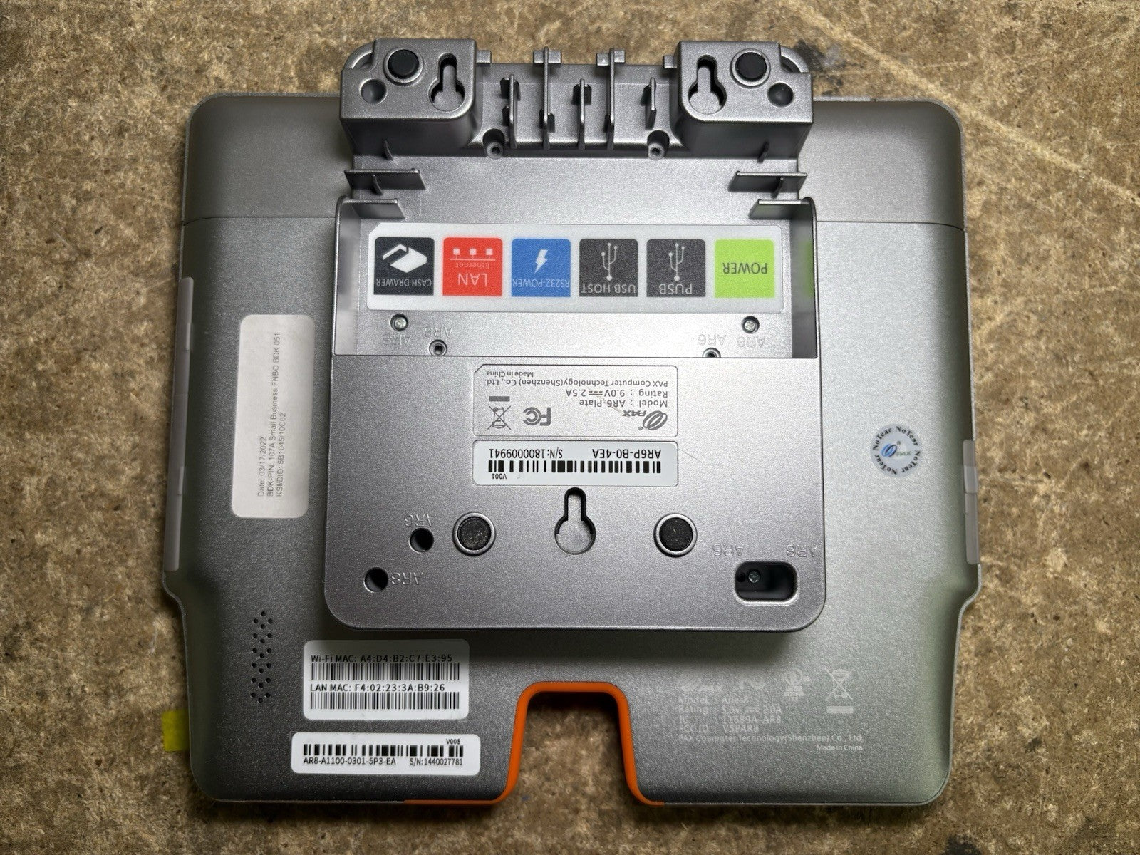 PAX AR6-PLATE AR6P-B0-4EA Payment terminal UNLOCKED SMART TABLET POS SYSTEM
