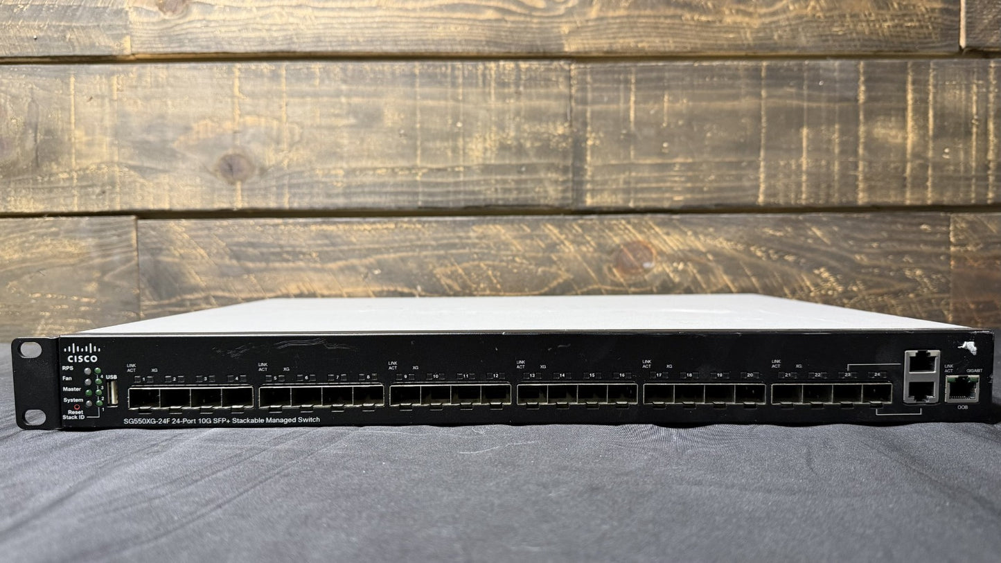 Cisco SG550XG-24F 24-Port 10GbE SFP+ Managed Switch SG550XG-24F