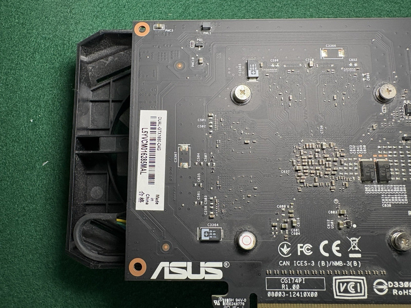 ASUS Nvidia GeForce GTX 1650 OC 4G Graphics Card DUAL-GTX1650-O4G-DIS