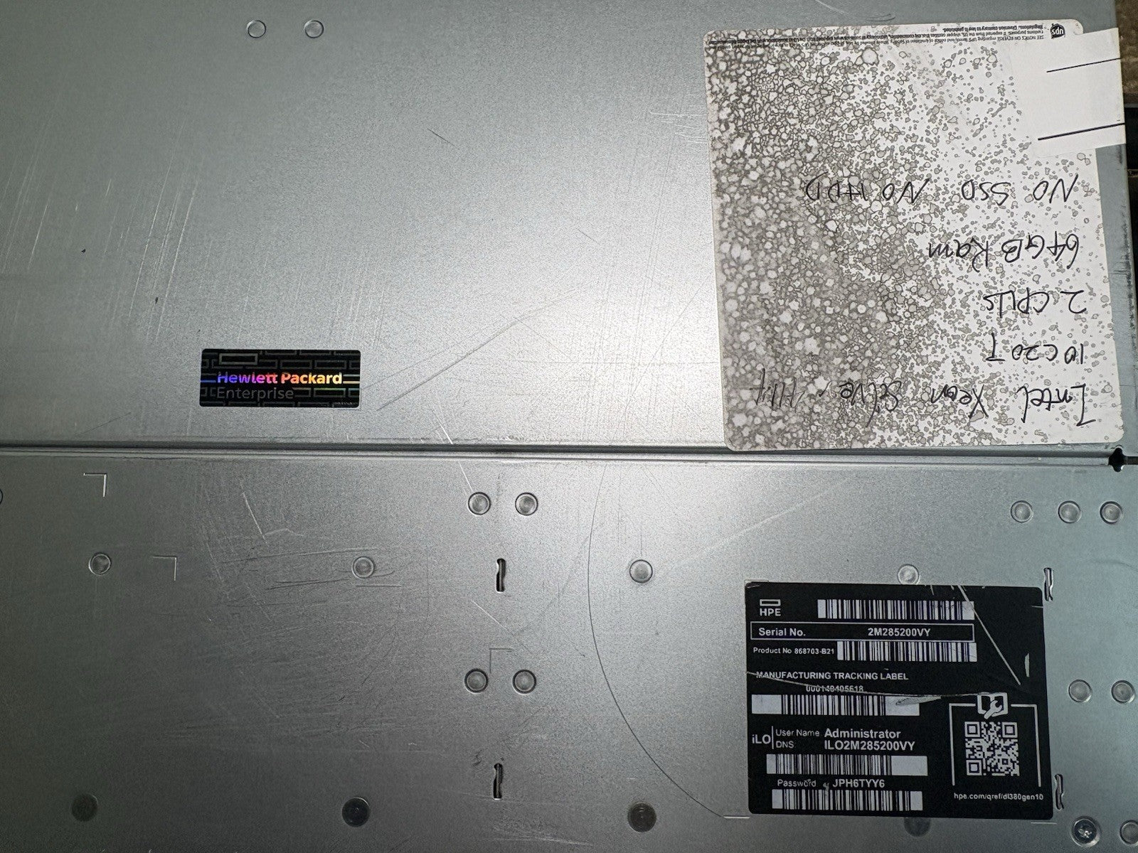 HPE ProLiant DL380 Gen10 G10 x2 SILVER 4114 2.2GHz NO RAM NO HDD/SSD