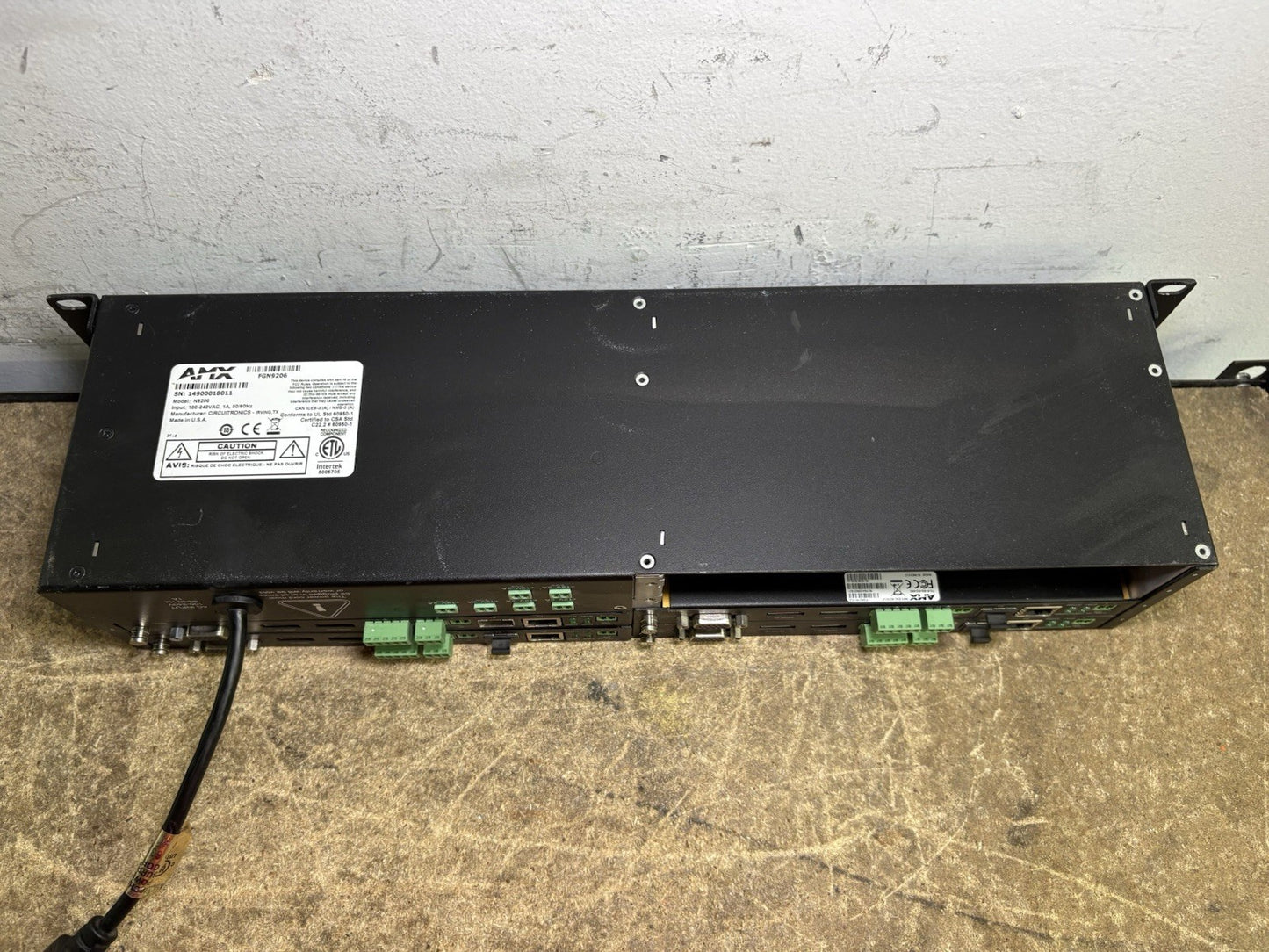 SVSi / AMX N9206 Networked AV 2RU Rack Mount Cage W/ 4x N2151 Cards