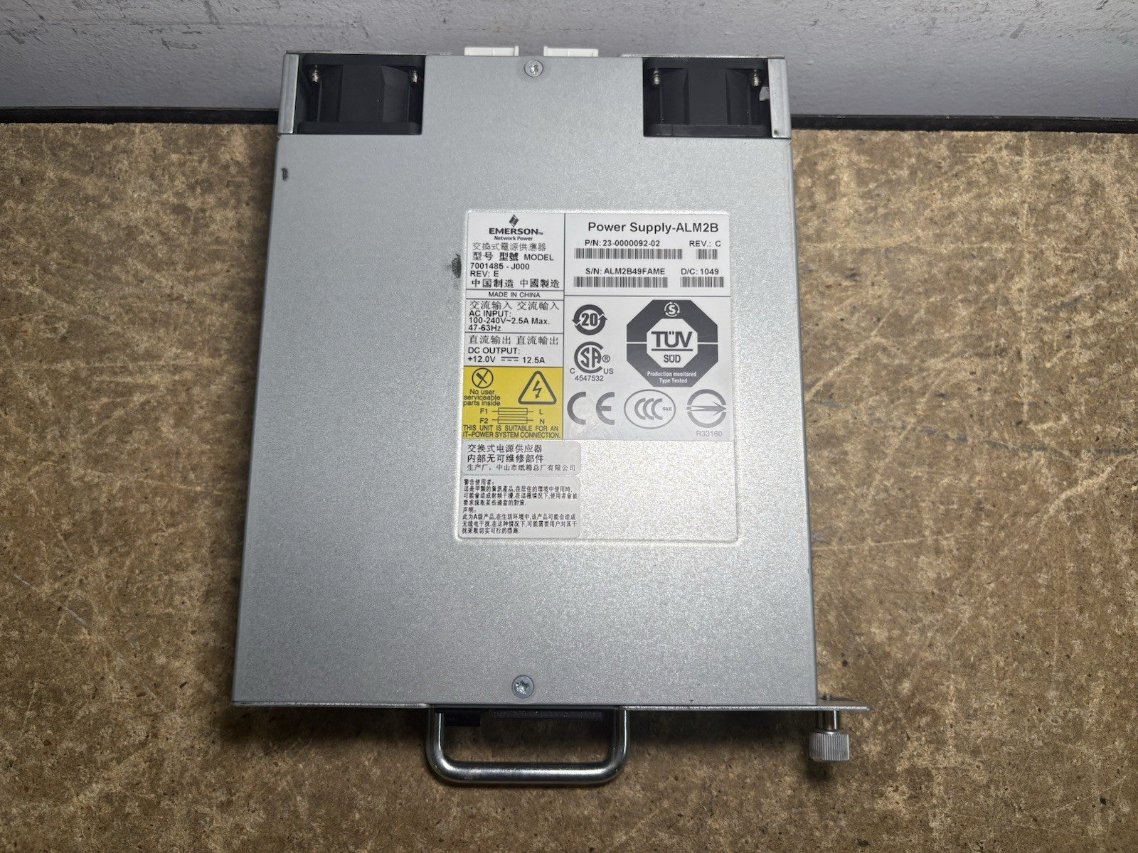 Brocade 23-0000092-02 Emerson Power Supply