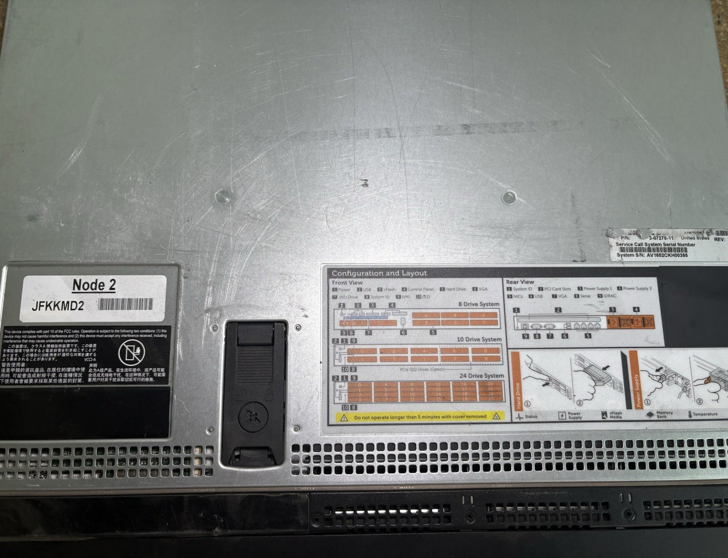Quantum StorNEXT Xcellis x2 E5-2620 v3 64GB 2TB HDD 2X PSU / Dell E26S Server