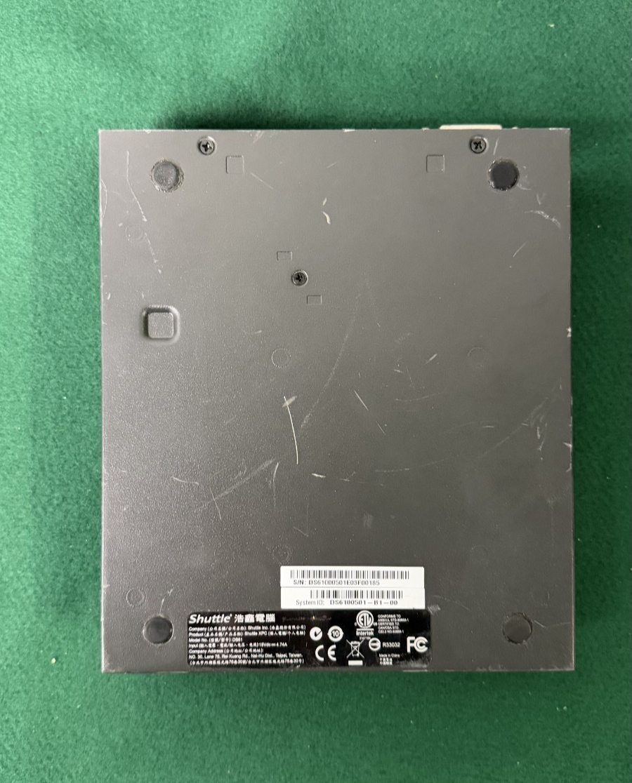 Shuttle XPC DS61 i3-3240 4GB RAM 32gb SSD