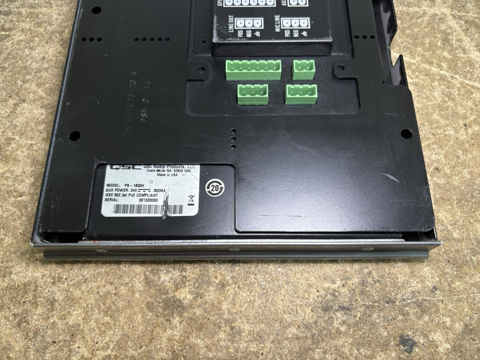 QSC Q-Sys PS-1600H Wall Mounted Page Station