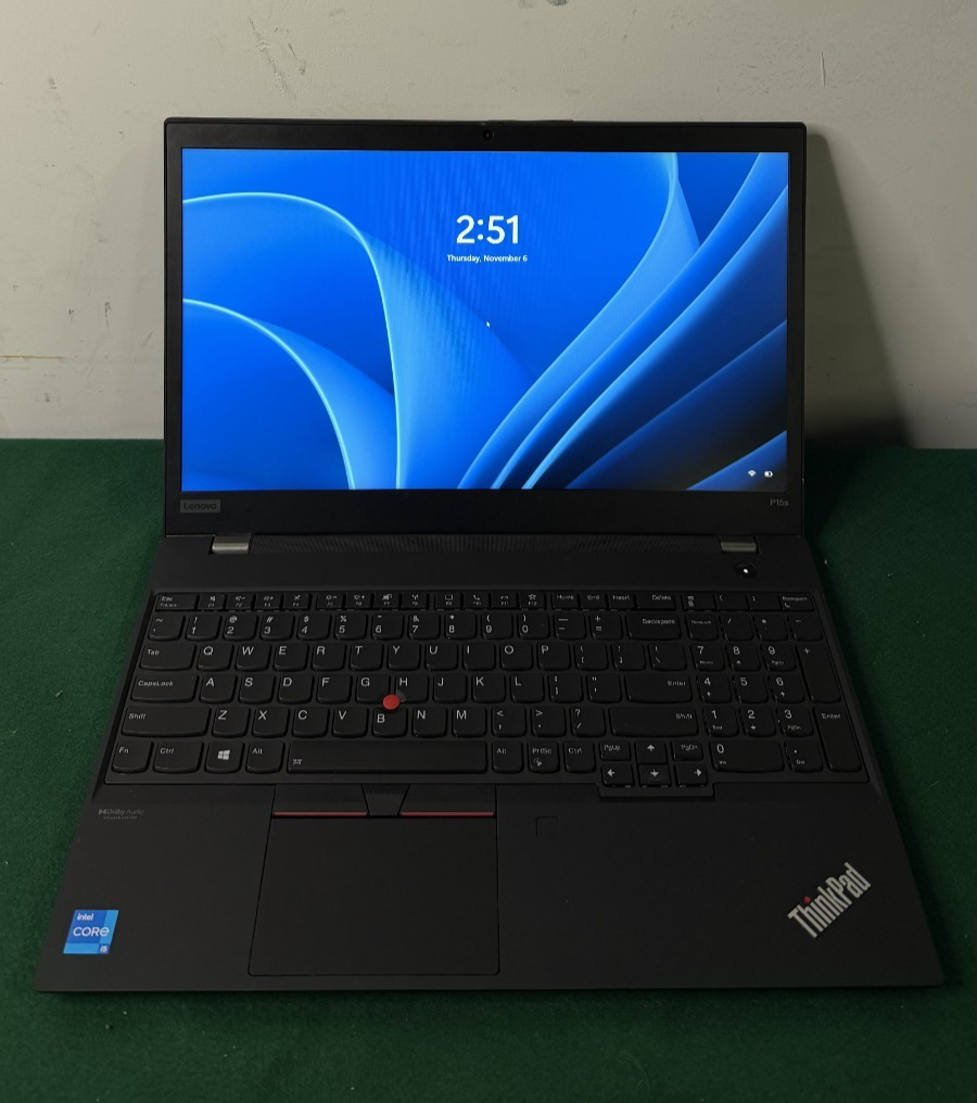 Lenovo Thinkpad P15S Gen2I i5-1135G7 16GB FHD 512GB SSD Win 11 90-99% Battery
