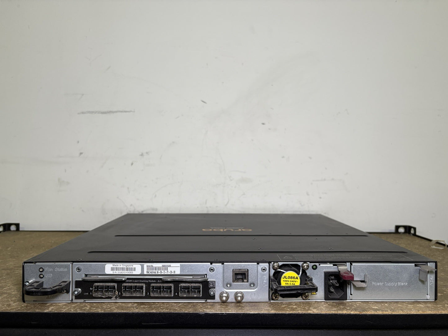 HP Aruba 3810M JL074A 48 Port  W/ JL084A STACKING MODULES