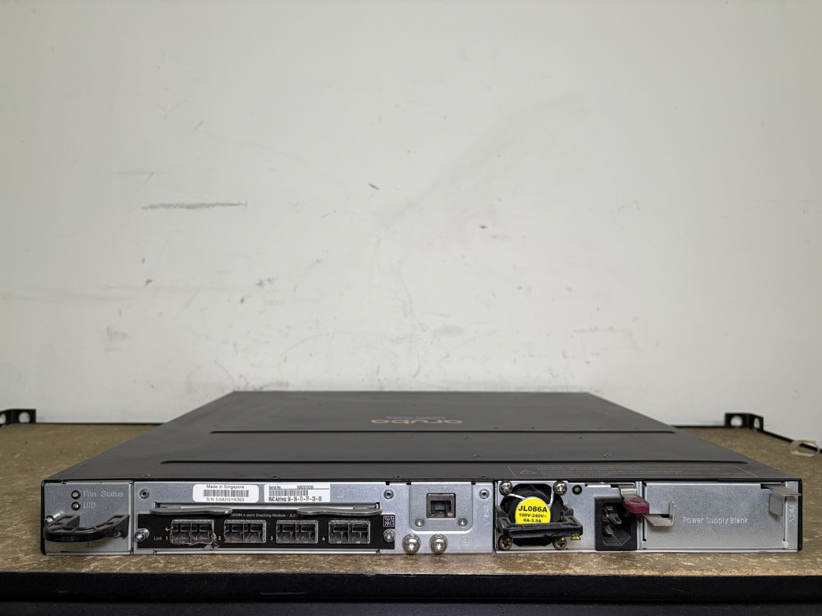 HP Aruba 3810M JL074A 48 Port  W/ JL084A STACKING MODULES