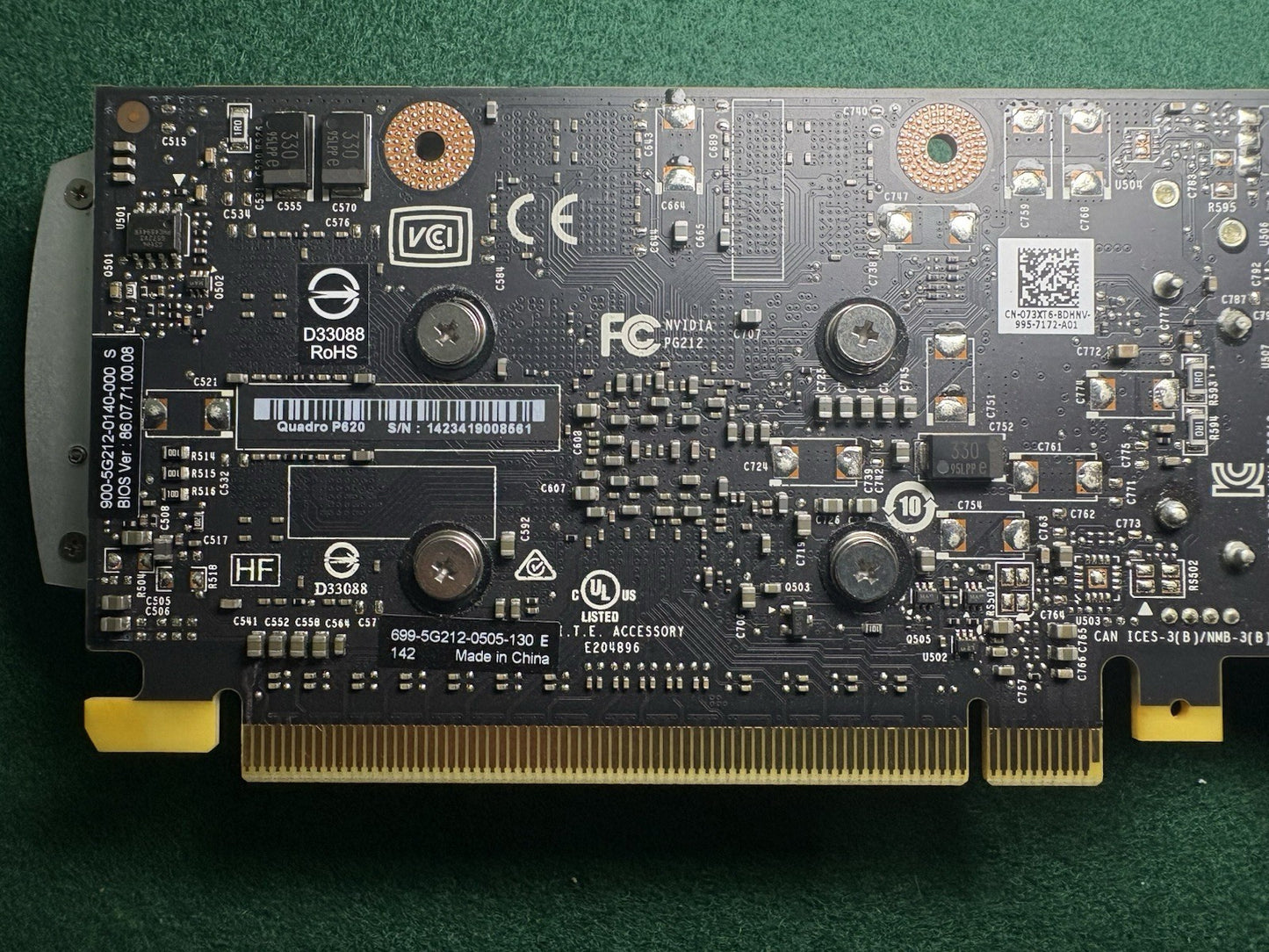 NVIDIA Quadro P620 2GB GDDR5 4 Mini DP High Profile Graphics Card