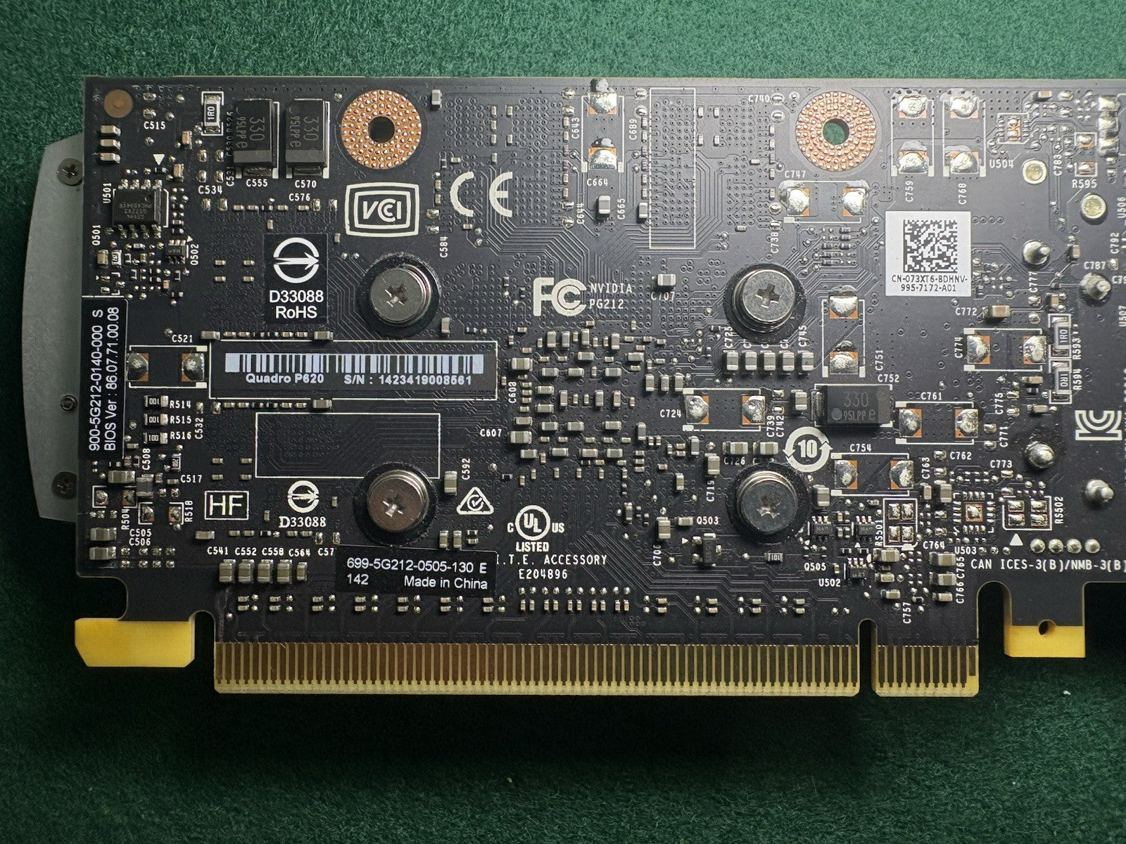 NVIDIA Quadro P620 2GB GDDR5 4 Mini DP High Profile Graphics Card