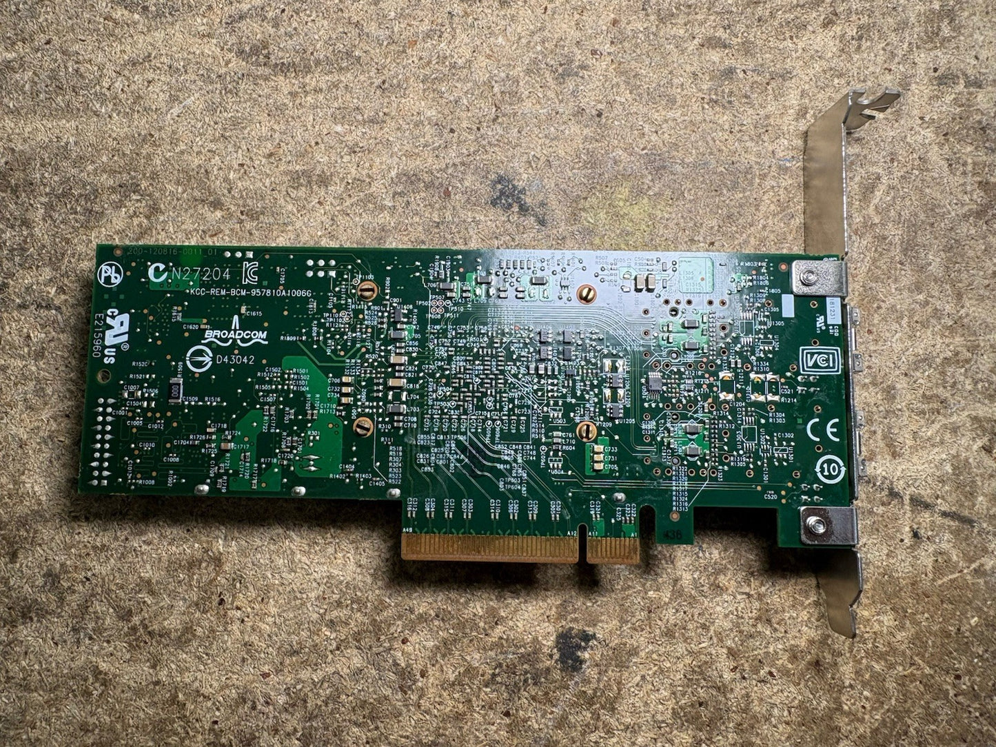 Lot 9 Dell 0Y40PH Broadcom 10GB SFP+ DUAL PORT Adapter PCI-E Network Card