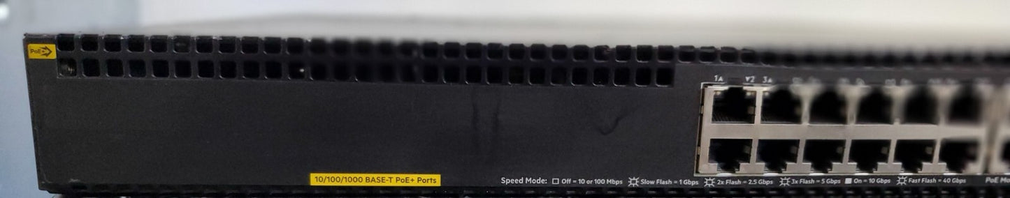 Aruba / Hewlett Packard HP JL073A 3810m 24G Switch /w 2x Power and JL084A *READ*