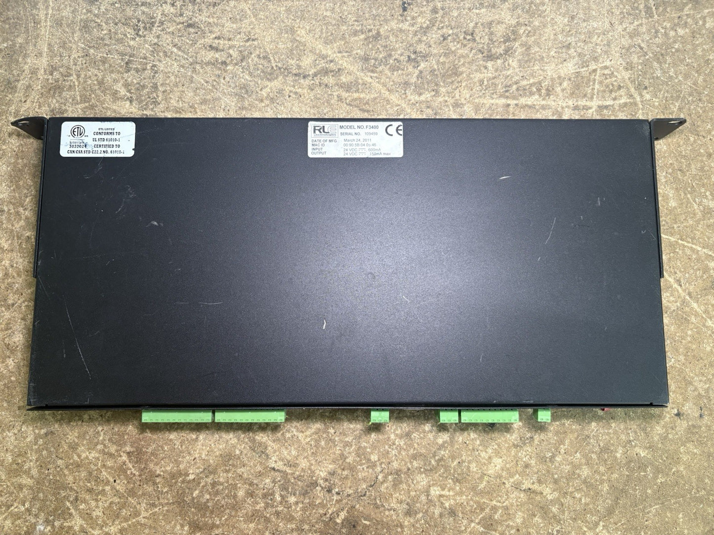 Server Room Monitoring RLE Technologies F3400