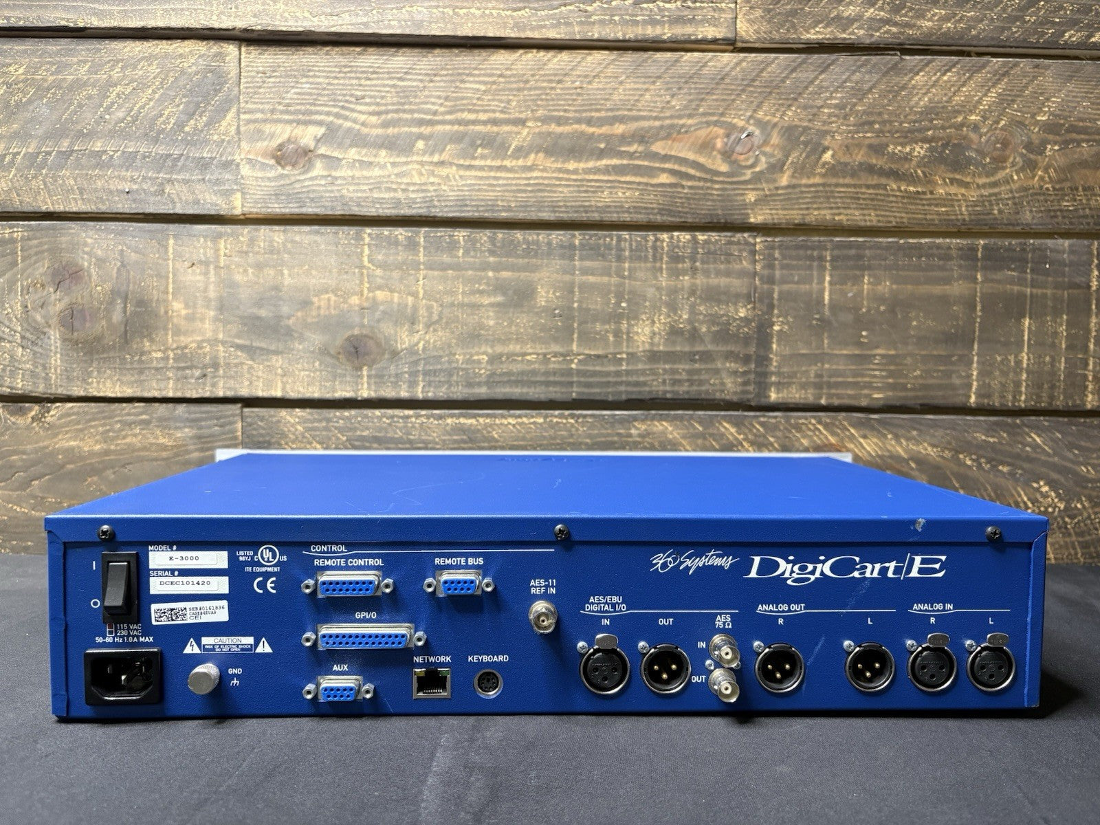 360 Systems Ethernet Audio System Digicart/E Model: E-3000
