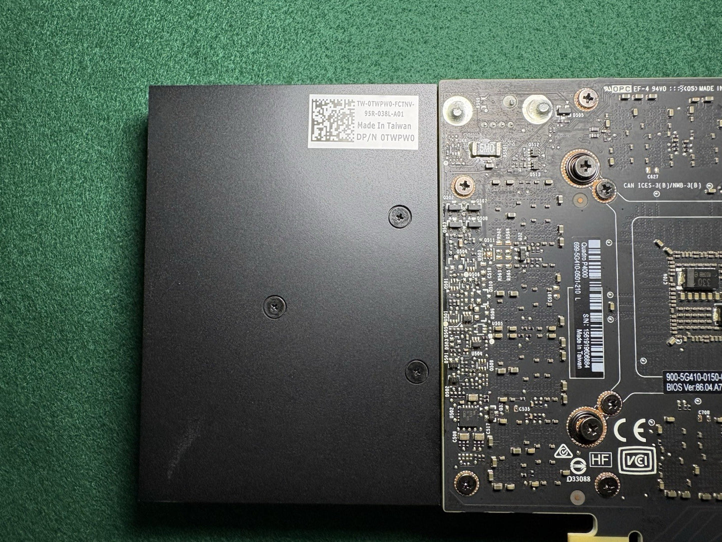 Dell Quadro P4000 8GB GDDR5 Graphics Card 0TWPW0