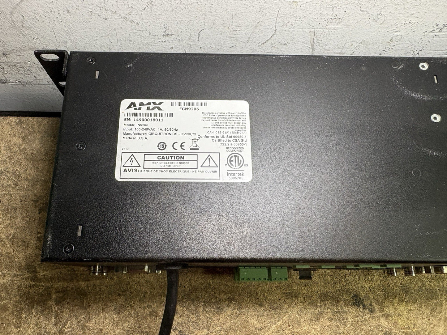 SVSi / AMX N9206 Networked AV 2RU Rack Mount Cage W/ 4x N2151 Cards