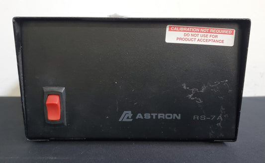 Astron RS-7A Power Supply - Black Output 13.8 VDC 7AMPS