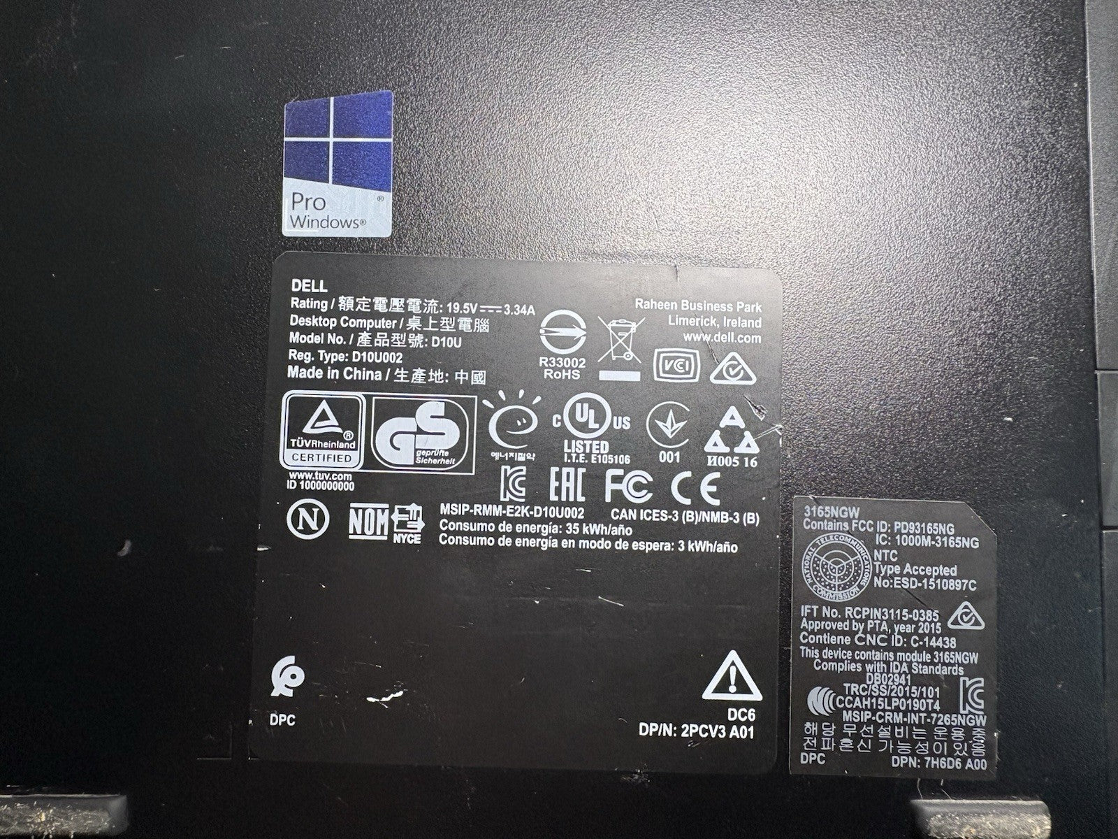 Dell OptiPlex 3050 Intel Core i5-7500T @ 2.7GHz, 16GB RAM, No SSD