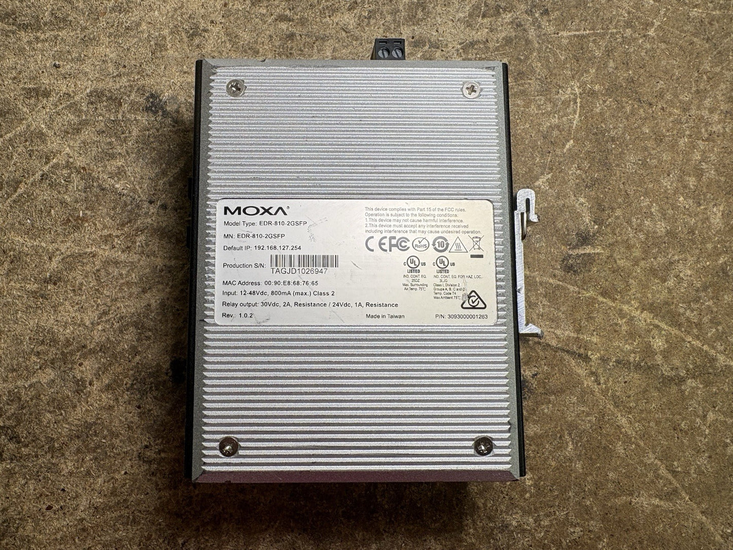 MOXA EDR-810-2GSFP Industrial Router