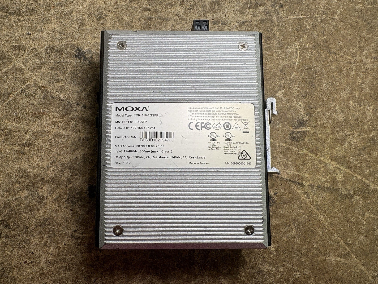 MOXA EDR-810-2GSFP Industrial Router