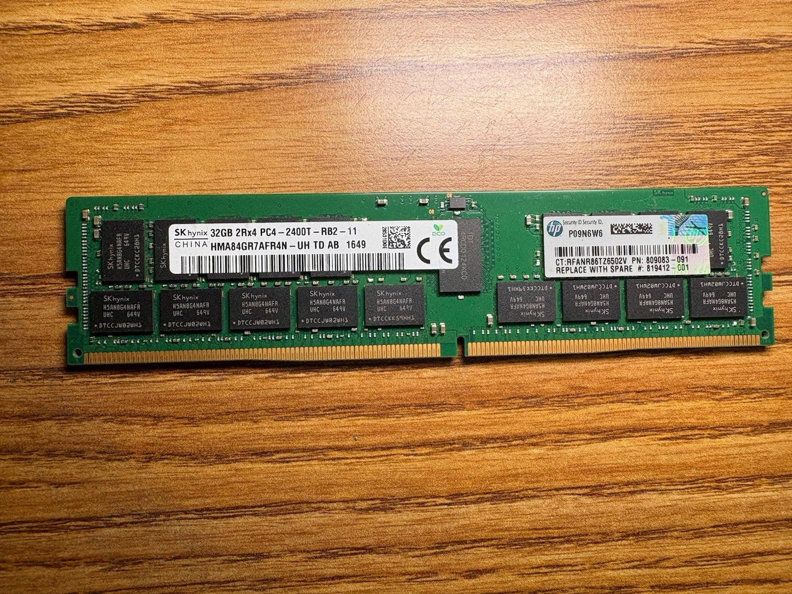 SK Hynix 32GB 2Rx4 PC4-2400T-RB2-11 HMA84GR7AFR4N-UH