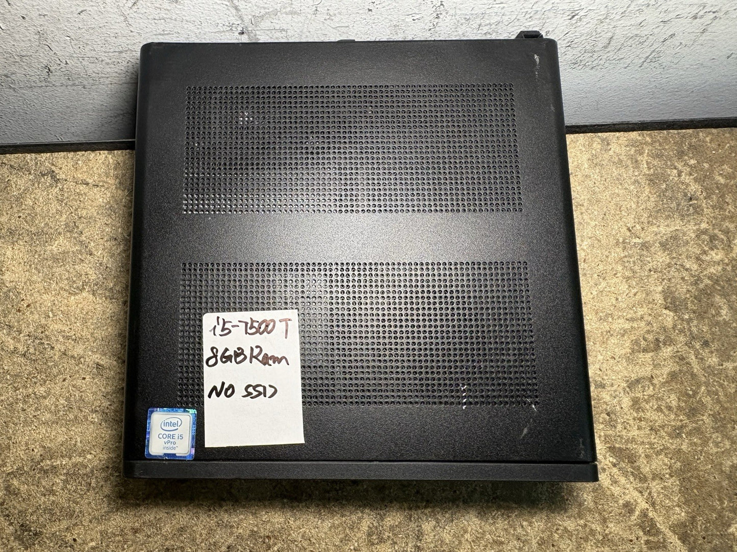 HP prodesk 600 g3 i5-7500t 8gb Ram NO AC Adapter No SSD