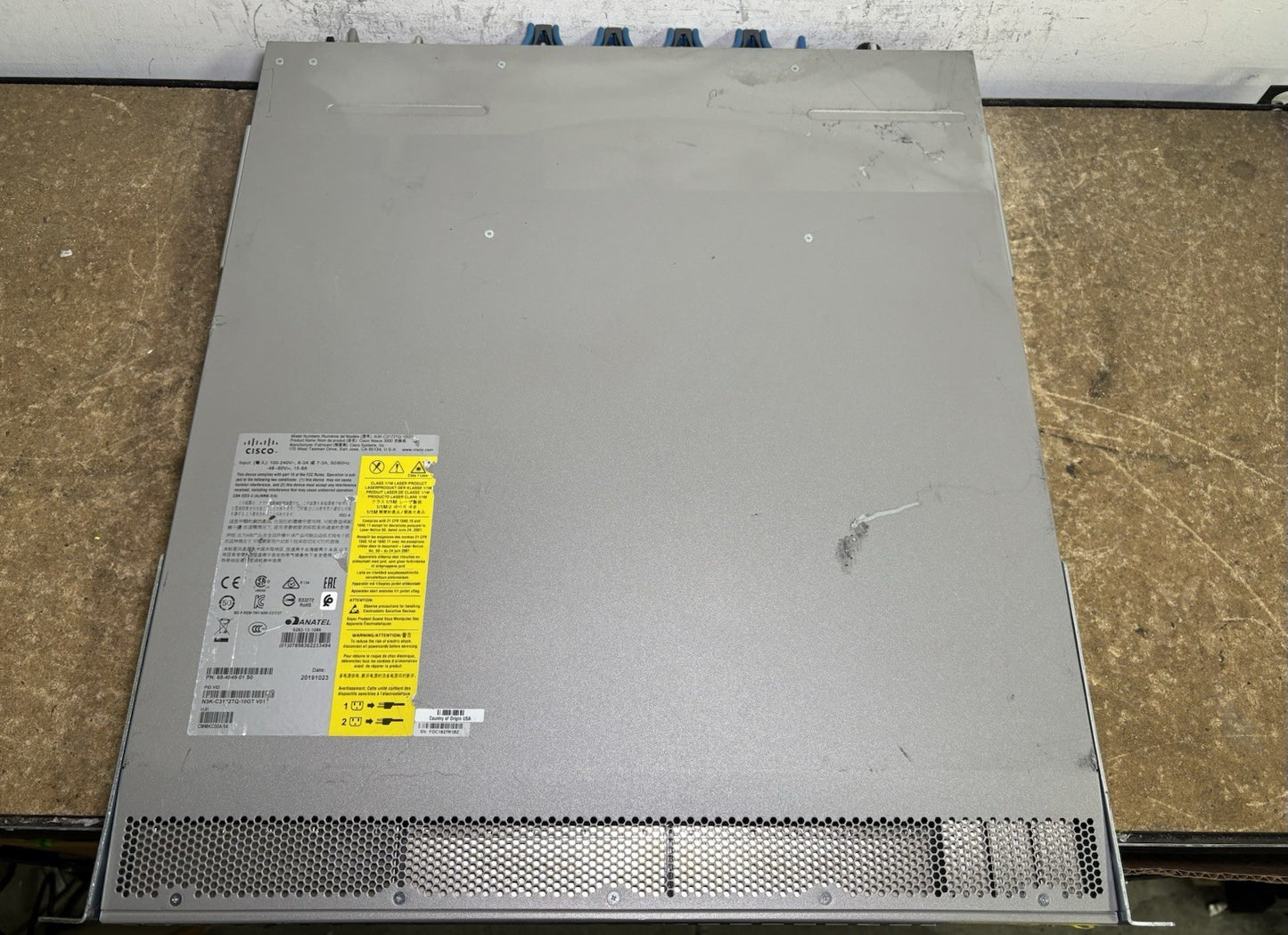 Cisco Nexus N3K-C3172TQ-10GT 48x 10GbE RJ45 +6x 40Gb QSFP+ Port 1U Switch