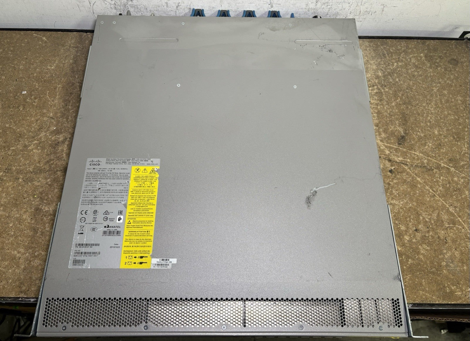 Cisco Nexus N3K-C3172TQ-10GT 48x 10GbE RJ45 +6x 40Gb QSFP+ Port 1U Switch