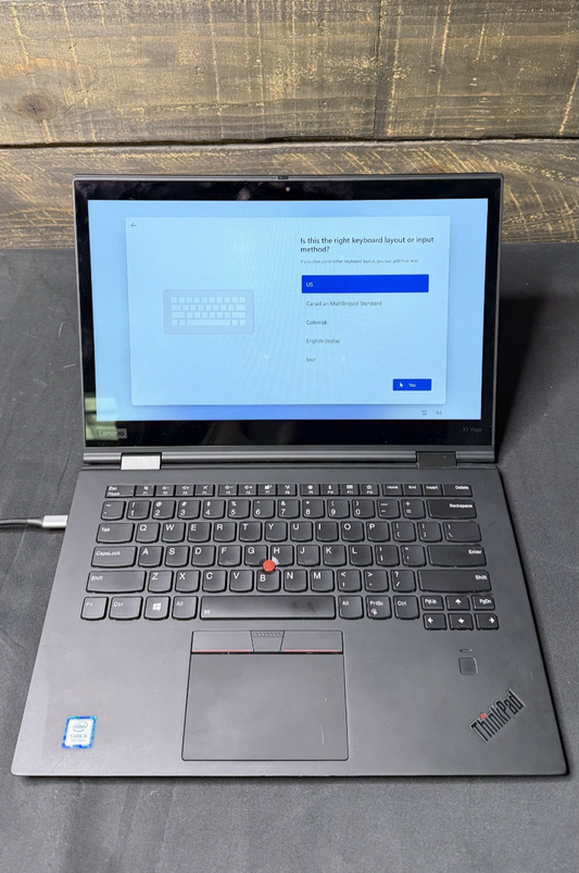 Lenovo ThinkPad X1 Yoga 3rd Gen Intel i5-8250U,8GB RAM 256GB SSD WIN 11 *READ*