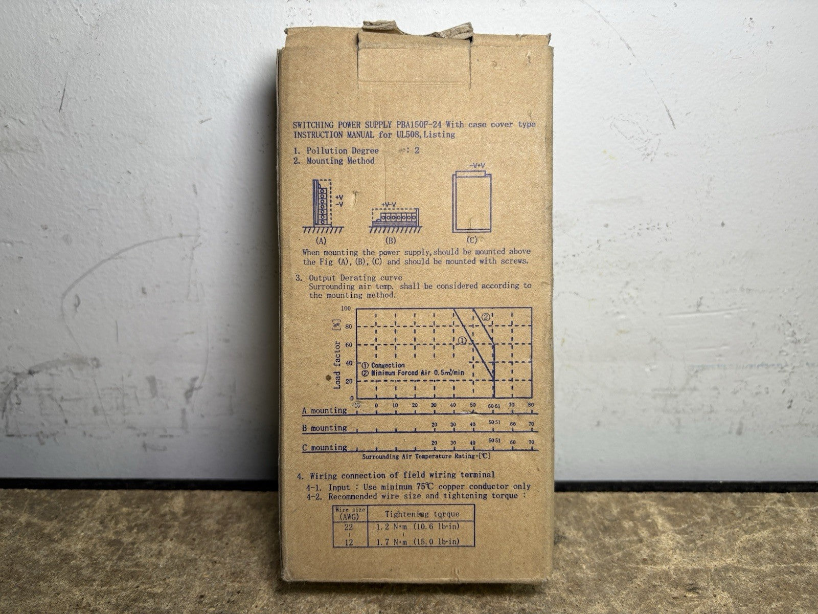 COSEL PBA150F-12 Power Supply, AC-DC, 12V, 13A, 85-264V