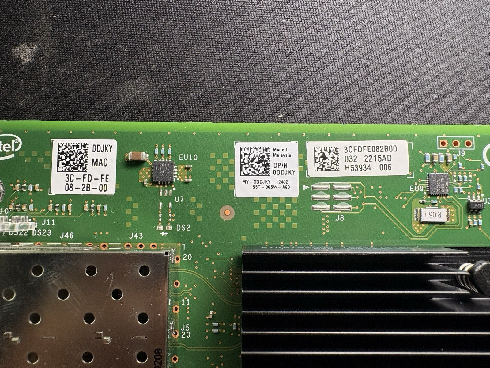 Dell Intel X710-DA4 Quad-Port 10GB SFP+ PCIe Network Card 0DDJKY