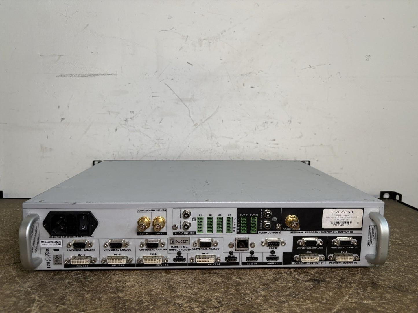 Analog Way PLS350-3G Pulse Hi-Resolution Mixer Seamless Presentation Switcher