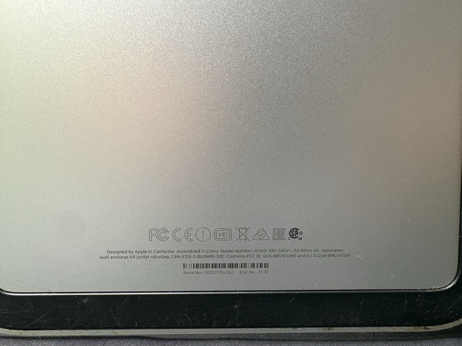Apple iMac 27" 2017 i5-7500 3.4GHz 2TB SSD 32GB DDR4 MacOS Ventura