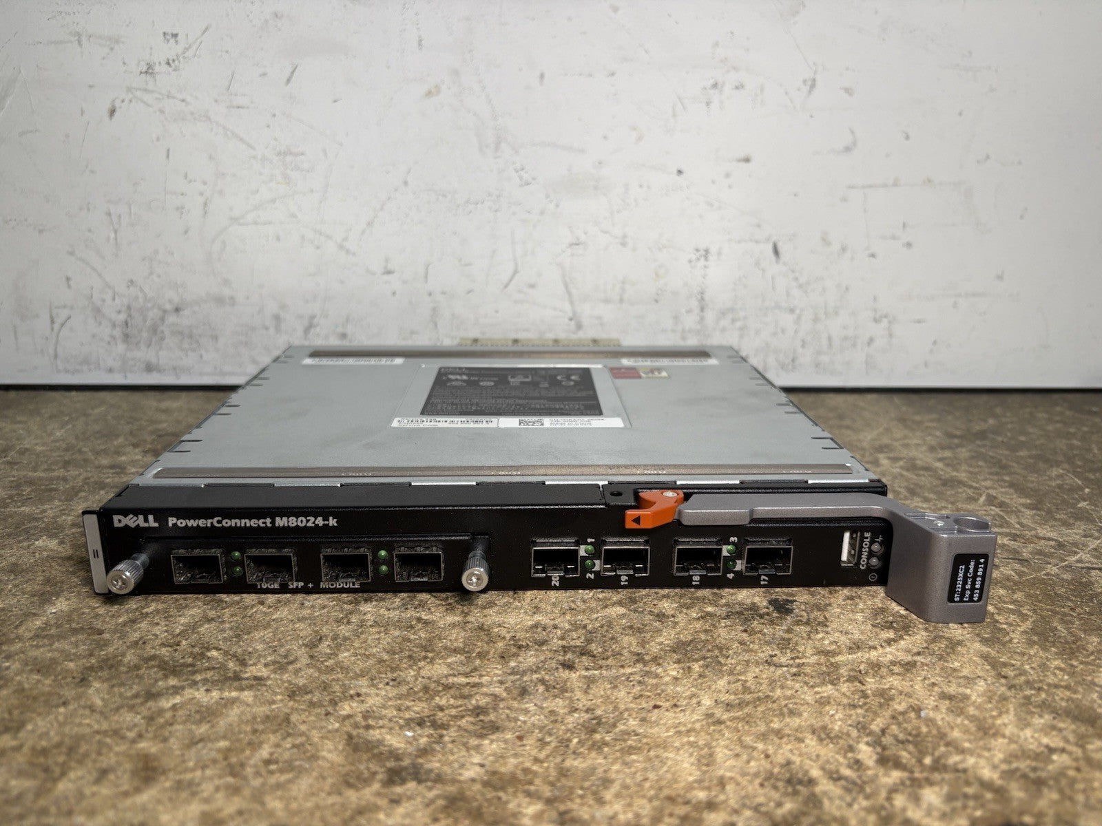 Dell PowerConnect M8024-K 4 Port 10Gb Network Switch 7WKF9 w/ 4 Port 10Gb Module
