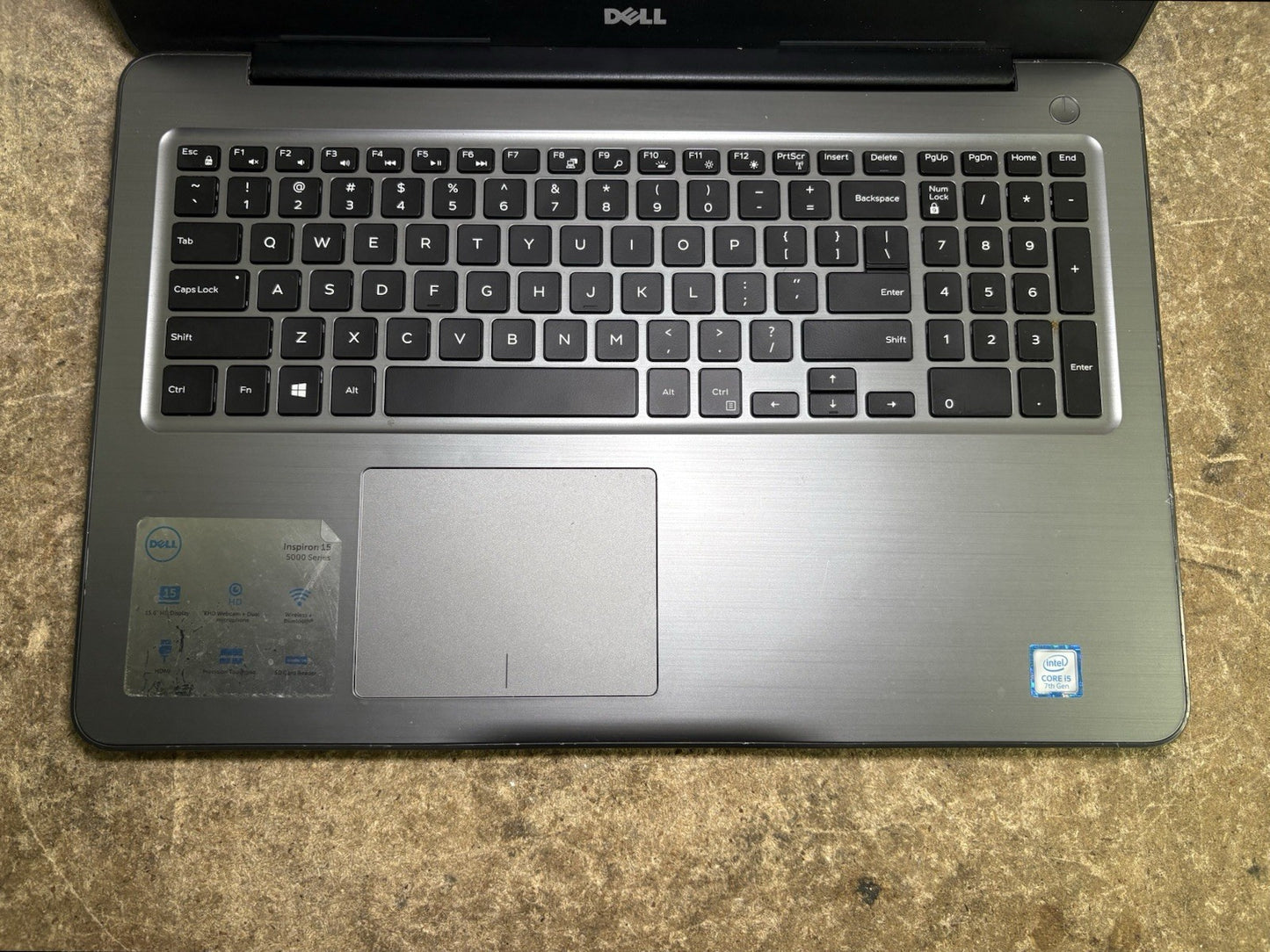 Dell INSPIRON 15 5567 Laptop i5-7200U 2.5GHz 8GB RAM No SSD/OS