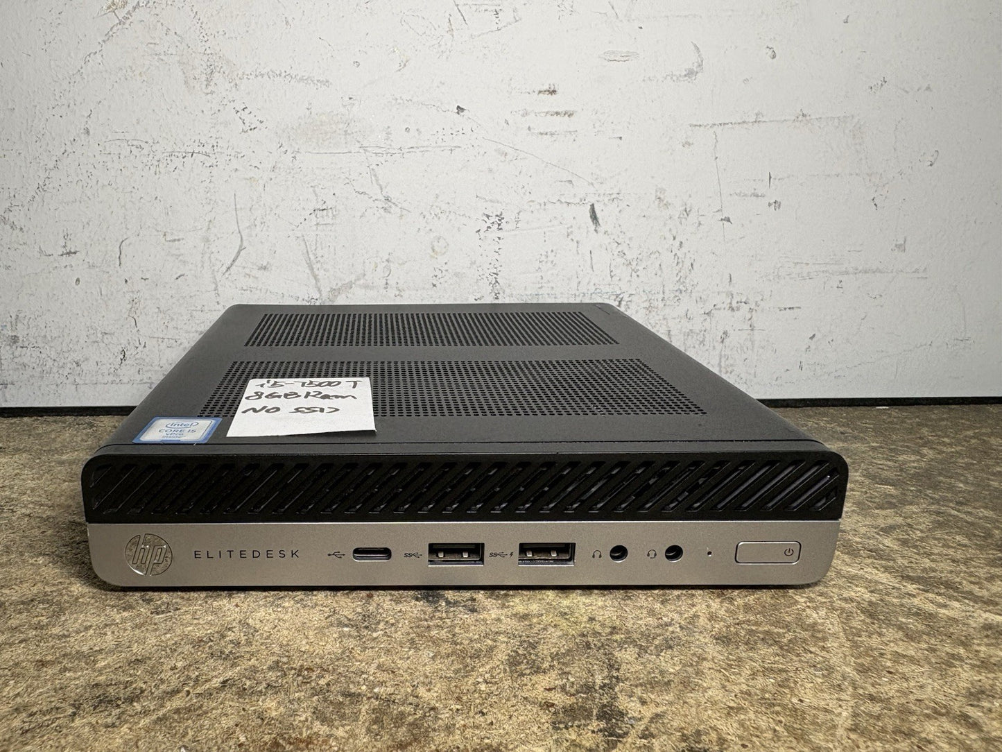 HP prodesk 600 g3 i5-7500t 8gb Ram NO AC Adapter No SSD